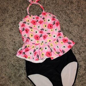 High waisted tankini.